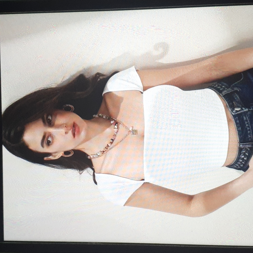 Shein Frenchy Square Neck Crop Tee